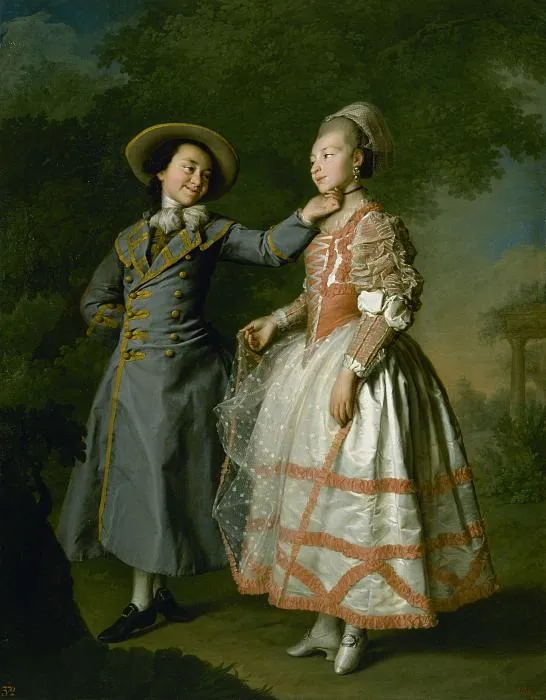 Portrait of Yekaterina Khruschova and Yekaterina Khovanskaya